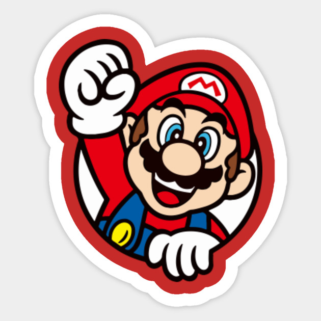 Super Mario Mario Sticker TeePublic